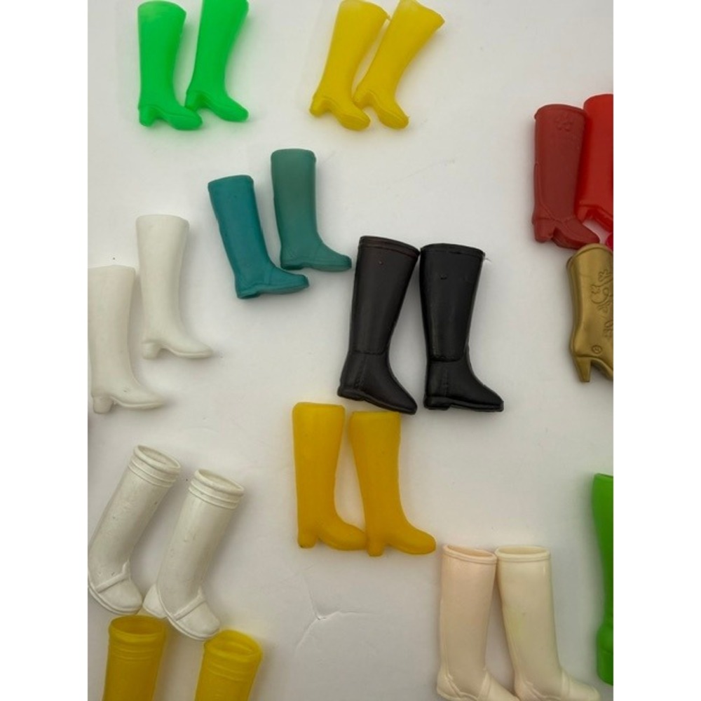 Vintage Fashion & Barbie Doll Boot Lot Mixed Colors Styles Go-Go Riding Fashion - Picture 2 of 9